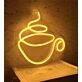 Enhance Your Cafe or Kitchen Ambiance with the Neon Sign Coffee Cup LED Neon Sign - Perfect for Coffee Lovers and Trendy Decor Enthusiasts.
