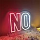 Brighten Your Office, Bar, or Event - No Is A Full Sentence LED Neon Sign Adds a Bold Statement
