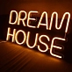 Neon sign of a dream house