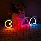 Brighten Up Your Game Room or Bar: The Pac Man Logo LED Neon Light Brings Retro Fun to Any Space