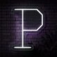 Brighten Your Wedding, Bar, or Office Space with the Personalized Initial Letter P LED Neon Sign.