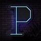 Brighten Your Wedding, Bar, or Office Space with the Personalized Initial Letter P LED Neon Sign.