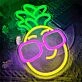 Brighten Your Space: Pineapple LED Neon Sign Light for Home, Bar, and Tropical-themed Events
