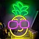 Brighten Your Space: Pineapple LED Neon Sign Light for Home, Bar, and Tropical-themed Events
