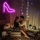 Add a Flirty Flare to Your Bedroom, Boutique, or Girls' Night with the Pink High Heels LED Neon Sign.