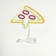 Brighten Up Your Kitchen, Bar, or Restaurant Ambiance with the Pizza LED Neon Sign.
