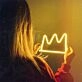 Enhance your home, office, or bar ambiance with the regal glow of the Primitive Crown LED Neon Sign.
