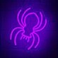 Brighten Your Space in Style: Perfect for Home Decor, Bars, and Halloween Parties with the Purple LED Spider Lights Sign.