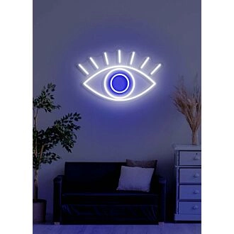 The eye Neon Window to the Soul in Light Form
