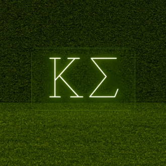 Kappa Sigma ΚΣ LED Neon Sign Ideal for Campus Pride and Fraternity Decor