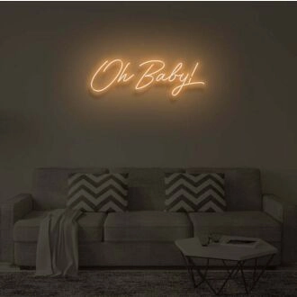 OH BABY V2" LED Neon Sign