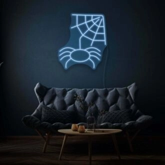 Spider With Web LED Neon Sign