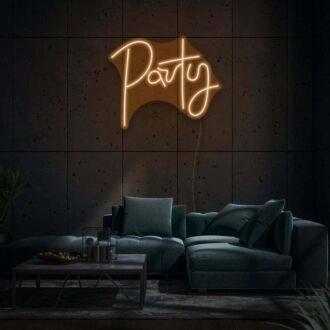 Party Neon Lettering Fun and Festive Atmosphere