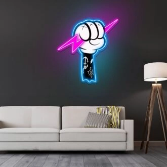 Thunder Fight Neon Sign X Acrylic Artwork