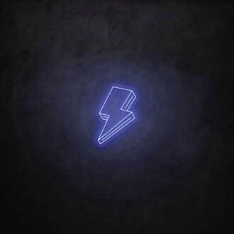 3D Lighting Bolt LED Sign