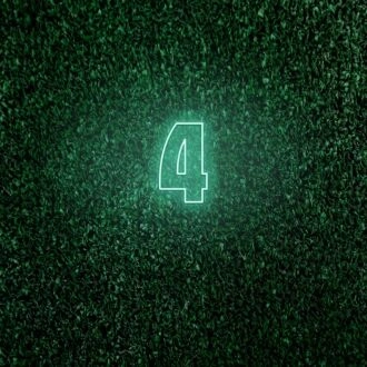 Number Four LED Neon Sign