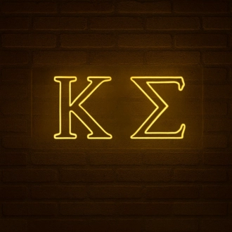 Kappa Sigma ΚΣ LED Neon Sign for Brotherhood Events and Fraternity Decor