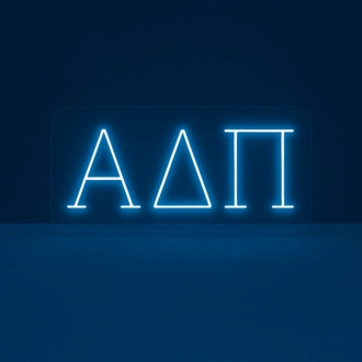 Alpha Delta Pi ΑΔΠ LED Neon Sign Ideal for Campus Pride and Sorority Decor