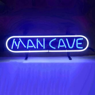 MAN CAVE Rugged Iron Frame Neon Sign