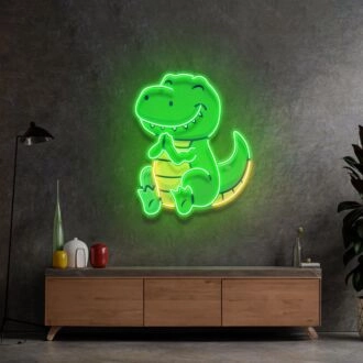 Dinosaurier Klatschende LED-Neonschild Licht Pop Art