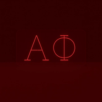 Alpha Phi ΑΦ LED Neon Sign for Sisterhood Events and Sorority Decor