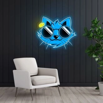 Cat Iron Man Neon Sign X Acrylic Artwork