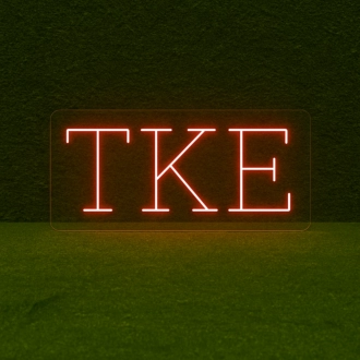 Tau Kappa Epsilon ΤΚΕ LED Neon Sign Celebrating Brotherhood and Commitment