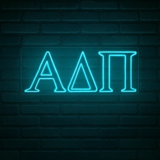 Alpha Delta Pi ΑΔΠ LED Neon Sign for Sisterhood Events and Sorority Decor