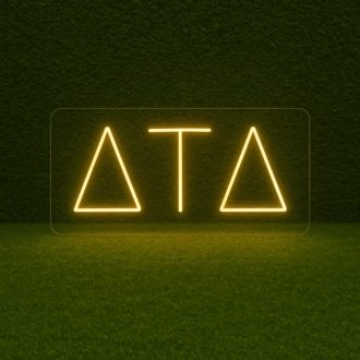 Delta Tau Delta ΔΤΔ LED Neon Sign Celebrating Brotherhood and Lifelong Connections