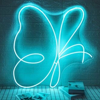Abstract Butterfly Neon Sign perfect for artistic decor