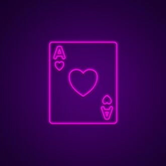 Ace Of Hearts Neon Sign for Romantic and Fun Decor