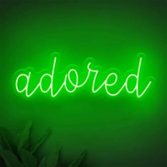 Brighten Up Your Space: Adored LED Neon Sign for Home Decor, Office Vibes, and Party Ambiance.