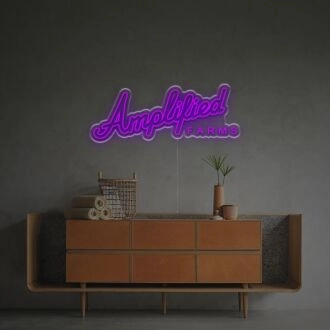 Brighten Up Your Space: Amplipied Farms LED Neon Sign for Home Decor, Office Ambiance, and Vibrant Storefronts