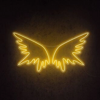 Angel Wings Neon Sign adds a heavenly touch to any room
