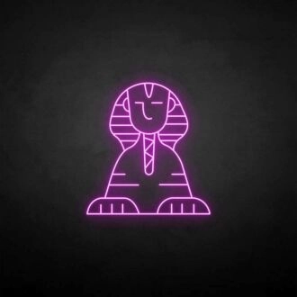 Sphinx' neon sign