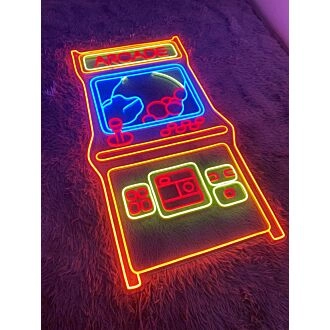 Level Up Your Gaming Room, Bar, or Party Ambiance with the Arcade Machine LED Neon Sign Game Machine Neon Sign