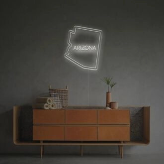 Brighten Up Your Space: From Home Decor to Office Ambiance with Arizona Map Outline LED Neon Sign