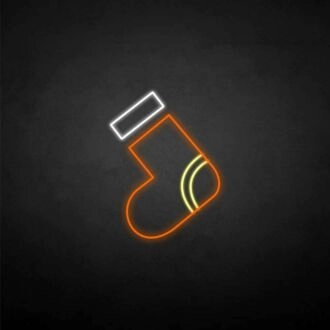 'Marry Christmas Stocking' neon sign