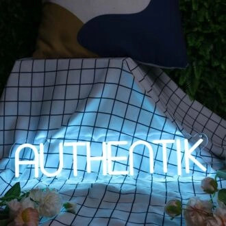 Authentik Blue Neon Sign