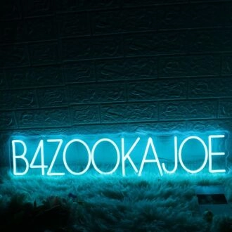 B4ZOOKAJOE Blue Neon Sign