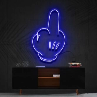 Bad Attitude Mickey Neon Sign for Edgy and Unique Decor