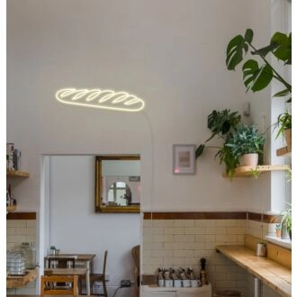 Baguette Neon Sign for Food Lovers and Whimsical Decor