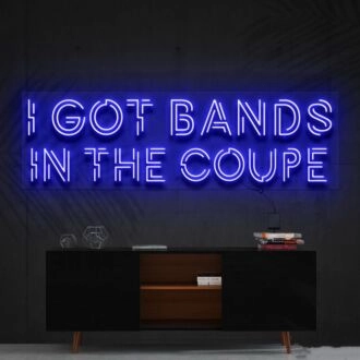 Bands In The Coupe Neon Sign for Music and Urban Decor