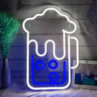 Bubbling Beer Mug Neon Light