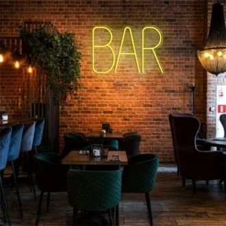 Elevate your space: Bar LED LED Neon Sign perfect for Home Decor, Office Ambiance, and Party Vibes.