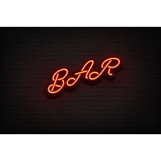 Bar Neon Sign for Bars and Social Spaces