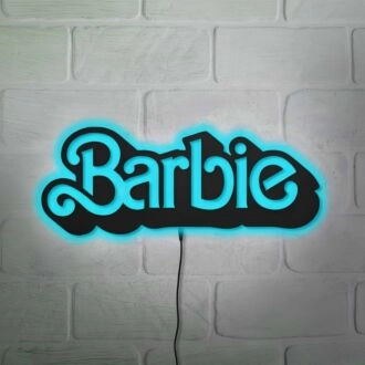 Barbie Wall Decor Neon Black Backsplash