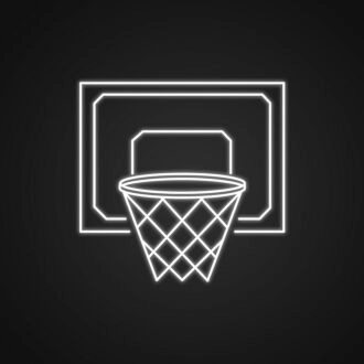 Basketball Net Neon Sign Perfect for sports bars and game rooms
