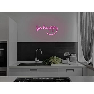 Be Happy Neon Sign