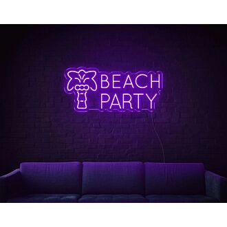 Beach Party LED Neon Sign